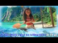 MOANA - How Far I'll Go (KARAOKE clip) - Instrumental with lyrics on screen