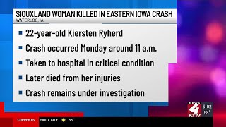 Cherokee woman killed in Eastern Iowa crash