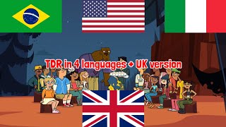 Opening of Total Drama Reloaded in 4 languages ​​+ UK version