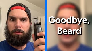 ShAviNG my quarantine beArd