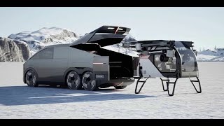 Chinese Cybertruck with Helicopter Set for 2025 Production!