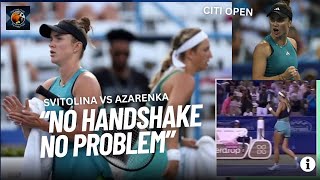 Victoria Azarenka's Unexpected Response to Elina Svitolina after 1R loss at Citi Open 2023
