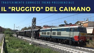 E.656.023 with coaches of Presidential Train in Monterotondo