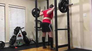 4-21-17 Squat 235lbs x 3reps 3rd set