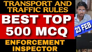 APSC ENFORCEMENT INSPECTOR MCQ QUESTION ON TRAFFIC \u0026 TRANSPORT RULES / ARABINDA BORAH/ PRESTUDY