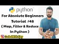 Map, Filter & Reduce | Python Tutorials For Absolute Beginners In Hindi #48