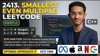 LeetCode 2413 - Smallest Even Multiple | C++ Solution Explained 🔥