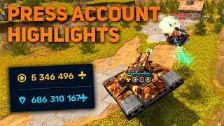 Tanki Online - Press Account in Action! | Matchmaking Highlights \u0026 Montage