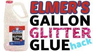 ELMERS GALLON GLITTER GLUE SLIME DIY *  MIXING OVER 50 POUNDS OF SLIME!