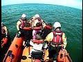 redcar rnli rescue four from cliffs