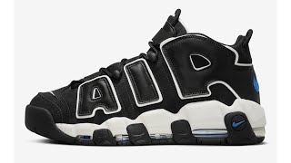 Nike Air More Uptempo “Black/Star Blue” Sneakers Colorway Retail Price $180 Sneakerhead News 2024