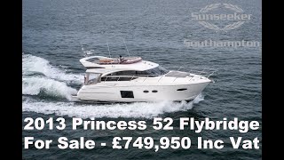 Princess 52 Flybridge Motor Yacht For Sale - Asking £749,950 (Now Sold)