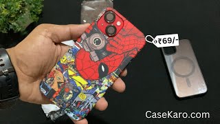 iPhone 13/14/15 Back Cover - CaseKaro l Spider Man Case Cover l Best Mobile Back Case Under ₹99🔥