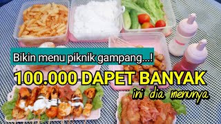 BIKIN BEKEL PIKNIK GAMPANG, 100RIBU DAPET BANYAK, INI DIA MENUNYA ! bloginnara