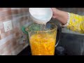 refreshing mango and peach juice in under 2 minutes