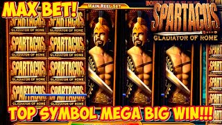 Epic WIN on Spartacus Gladiator of Rome! Max Bet Bonus Round! LIVE PLAY FULL LENGTH CLASSIC WMS SLOT