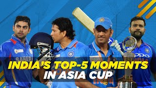 Asia Cup: India's top-5 moments ft. Sachin 100th hundred, Kohli's 183
