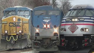 CSX, Amtrak, and VRE in Lorton VA