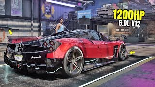 Need for Speed Heat Gameplay - 1200HP PAGANI HUAYRA BC Customization | Max Build 400+