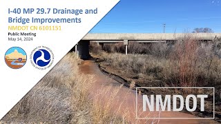 I-40 Bridge Project East of Gallup near Church Rock - May 14, 2024 | NMDOT