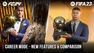 EA SPORTS FC 24 | Career Mode New Features & Comparison