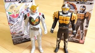 これで全ライダーが揃った！ソフビヒーロー 極アームズ降臨編 全5種 鎧武極アームズ・ナックル レビュー！1号アームズ フィフティーン ファイズ 仮面ライダーガイム