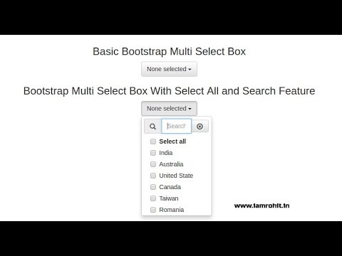 Create Multiple Select With Select All And Search Feature Using Jquery ...