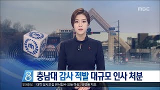 [대전MBC뉴스]충남대 감사 적발 대규모 인사 처분