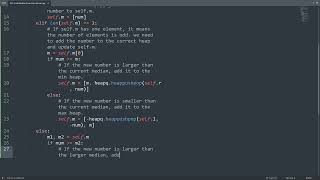 Leetcode 295. Find Median from Data Stream in Python | Python Leetcode | Python Coding Tutorial