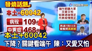 本土+60042 下降？關鍵看端午 陳：又愛又怕【發燒話題】-20220530