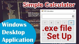 #windowsdesktopapplication || Simple Calculator || Create .exe file for C# Project ||