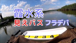 「見えバス釣り」霞水系7月上旬フラデバ・トップウォーター