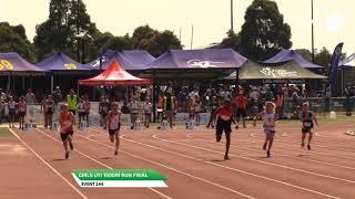 Boys U10 100m Heat 1 - 2019 State Track and Field Championships // LAVicTV