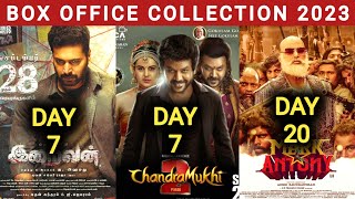 Chandramukhi 2 Box Office Collection,Iraivan Box Office Collection,Mark Antony Box Office Collection