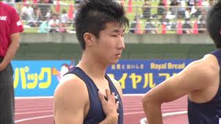 第98回日本陸上競技選手権大会 男子 100m 準決勝 1組