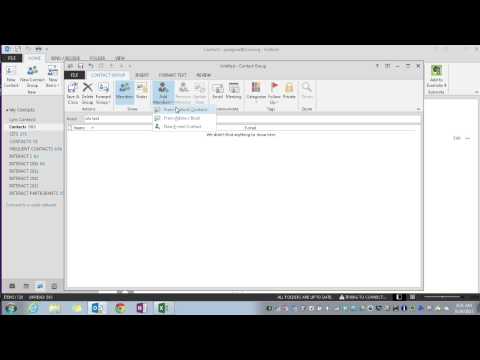 Outlook 2013: Create a Contact Group (Distribution List) from Excel Outlook 2013: Create a Contact Group (Distribution List) from Excel