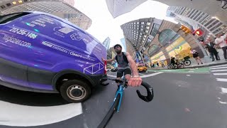 FIXED GEAR | Brakeless Riding in NYC at its finest (7th Ave)