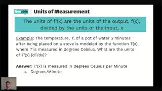 AP Calculus - Interpreting Derivatives & Using Tables