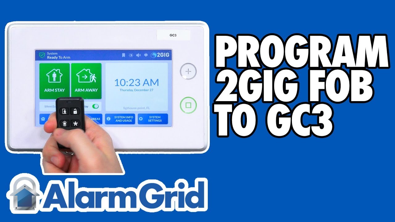 2gig Key2 345 Program To 2gig Gc3 Youtube