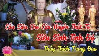 Thầy hướng dẫn cách Cầu Siêu cho Cửu Huyền Thất Tổ siêu sinh tịnh độ rất hay  |Thầy Thích Trung Đạo