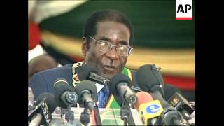 Mugabe's inauguration as president, ceremony, address