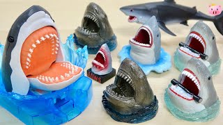 赤く染まったお湯からサメのフィギュアが出てくる! 今話題のバスボール 『JAWS』シークレットが出た!!