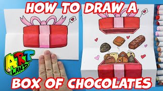 How to Draw Valentine's Day Box of Chocolates Folding Surprise