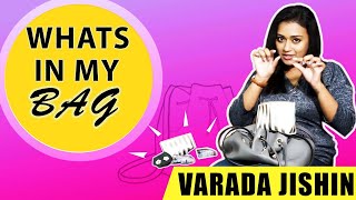 ഇത് എന്റെ ചെറിയ മേക്കപ്പ് കിറ്റ് ആണ് 😂| Whats In My Bag With Varada Jishin | Varada Jishin