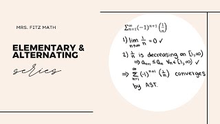 Elementary & Alternating Series