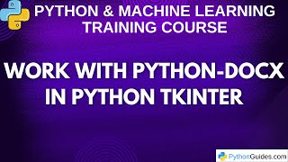 How to Edit Word Documents with Python Docx and Tkinter