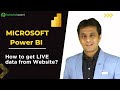 Microsoft Power BI | How to get LIVE data from Website? | Tutorialspoint