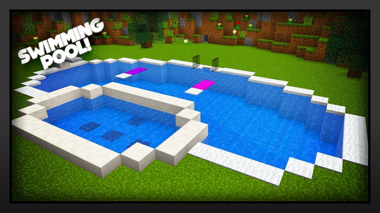 Minecraft How To Make A Swimming Pool Youtube