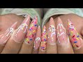 The Sweetest Nail Transformation: Drip Cake Gel Nail Art!