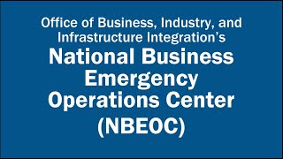 FEMA’s National Business Emergency Operations Center (NBEOC)